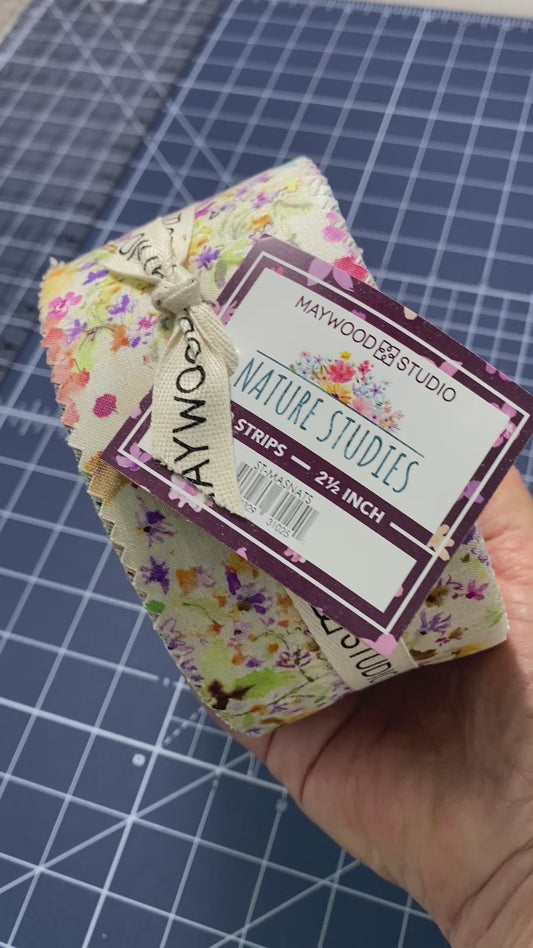 Jelly Roll Nature Studies Quilt Fabric Collection  | Maywood Studio - 40 Pieces