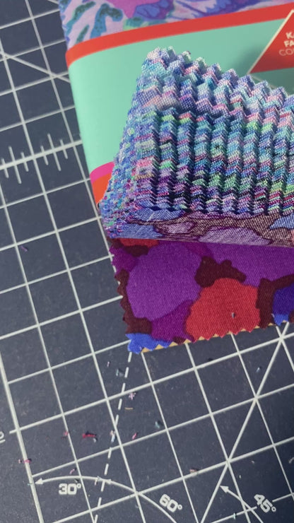 Precut Fabric Charm Pack Royal Classics Plus by Kaffe Fassett for Free Spirit Fabrics - 5" Fabric Squares