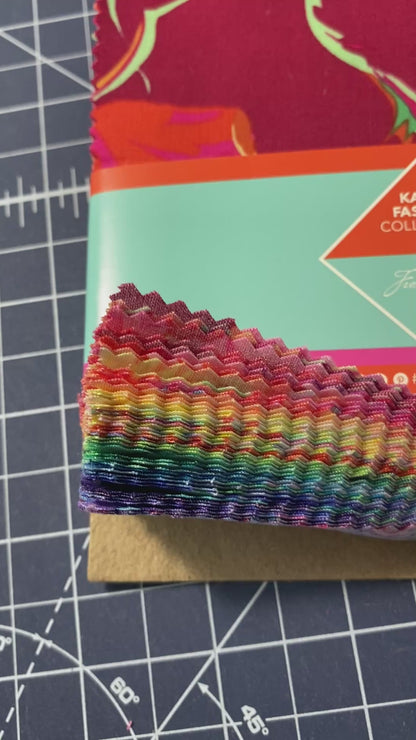 Precut Fabric Charm Pack Spectrum Classics Plus by Kaffe Fassett for Free Spirit Fabrics - 5" Fabric Squares