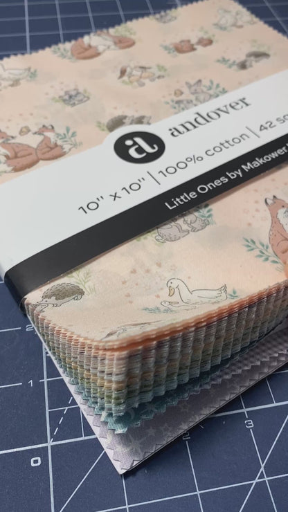 Layer Cake Quilting Fabrics Little Ones | Andover - 10" Squares | 42 Pieces