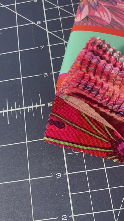 Precut Fabric Charm Pack Ruby Classics Plus by Kaffe Fassett for Free Spirit Fabrics - 5" Fabric Squares