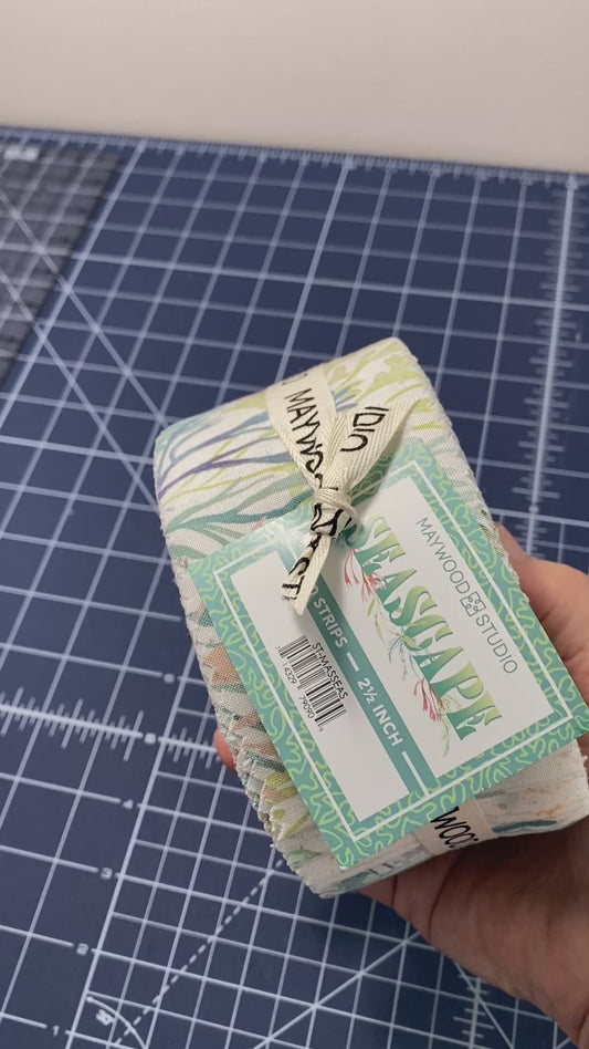 Jelly Roll Quilt Fabric Seascape Collection | Maywood Studio - 40 Pieces