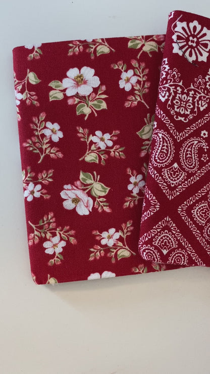 BANDANA MEDLEY by Rock Star Sewing for Benartex 8 Fat Quarter Fabric Bundle (Red Bundle) - 8 Different Fat Quarters